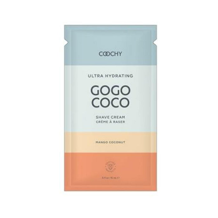 Coochy Ultra Hydrating Shave Cream Mango Coconut .35 Fl Oz./10 Ml Foil 24-piece Bulk Bag
