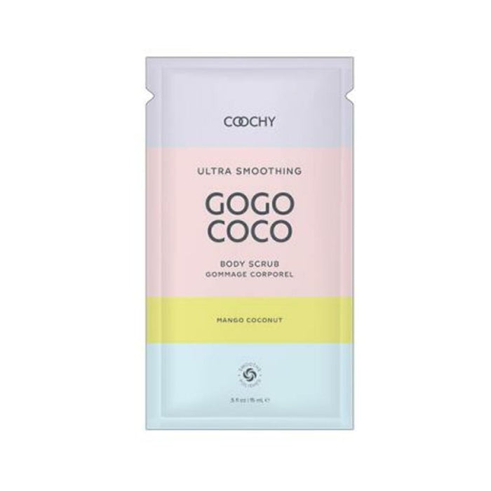 Coochy Ultra Smoothing Body Scrub Mango Coconut .35 Fl. Oz./10 Ml Foil 24-piece Bulk Bag