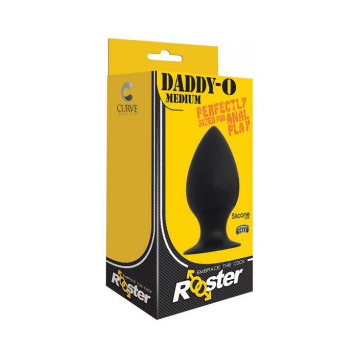 Rooster Daddy-o Medium Anal Plug Black | SexToy.com