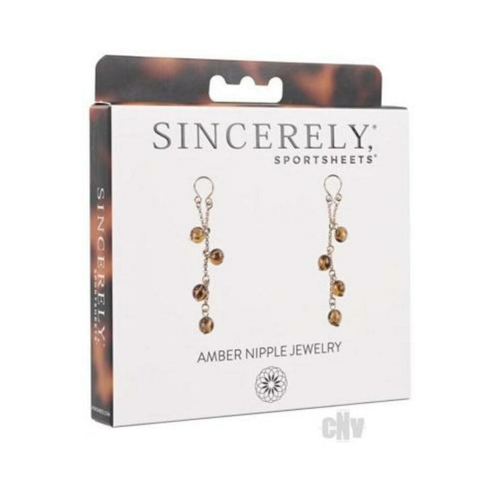 Sincerely Amber Nipple Jewelry