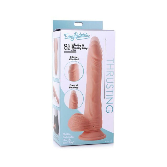 Easy Riders 8 Thrusting Dildo With Balls Light | SexToy.com