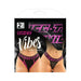 Vibes Thicc Buddy Pack 2 Pc. Athletic Mesh Boyfriend Brief & Lace Thong S/m Black/pink | SexToy.com
