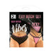 Vibes Sexy Bitch Buddy Pack 2 Pc. Cheeky Lace Panty & Strappy Thong Qs Black/pink | SexToy.com