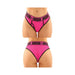 Vibes Pussy Power Buddy Pack 2 Pc. Micro Boyfriend Brief & Lace Thong S/m Black/pink | SexToy.com