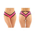 Dahlia Cheeky Hipster Panty With Lace Trim And Keyhole Cutout 6-pack L/xl Pink | SexToy.com