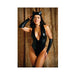 Play On The Prowl Costume Wetlook Teddy With Plunging Neckline, Removable Tail, Matching Fingerless | SexToy.com