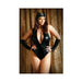 Play On The Prowl Costume Wetlook Teddy With Plunging Neckline, Removable Tail, Matching Fingerless | SexToy.com