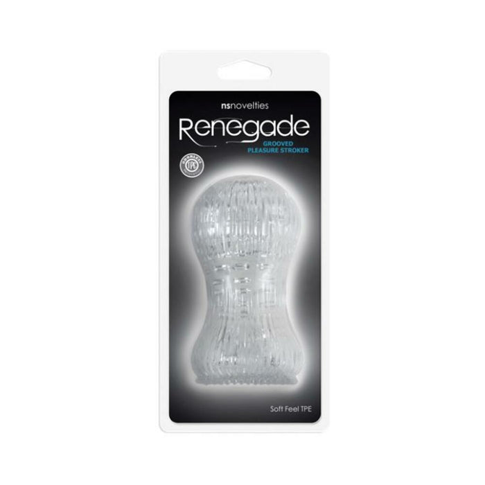 Renegade Grooved Pleasure Stroker Clear