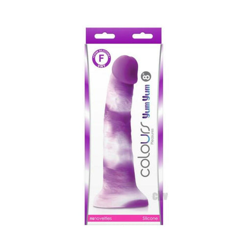 Colours Pleasures Yum Yum 8" Dildo - Purple | SexToy.com
