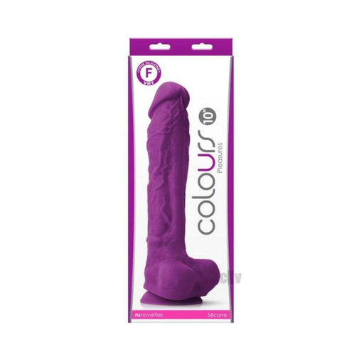 Colours Pleasures 10" Dildo - Purple | SexToy.com