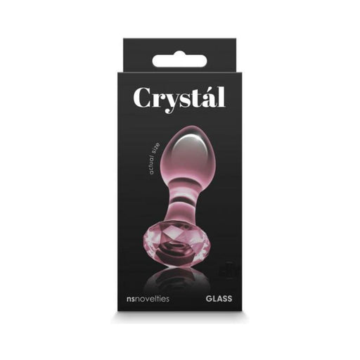 Crystal Gem Glass Anal Plug Pink | SexToy.com