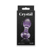 Crystal Gem Glass Anal Plug Purple | SexToy.com
