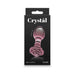 Crystal Rose Glass Anal Plug Pink | SexToy.com