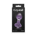 Crystal Rose Glass Anal Plug Purple | SexToy.com