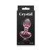 Crystal Heart Glass Anal Plug Pink | SexToy.com