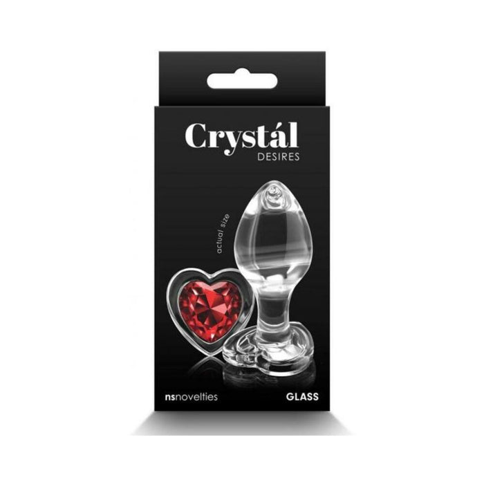 Crystal Desires Red Heart Medium