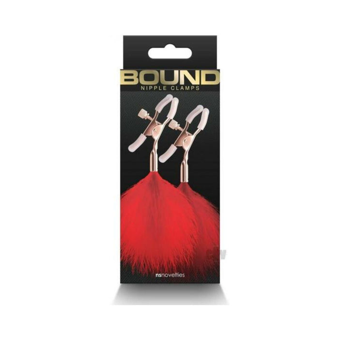 Bound Nipple Clamps F1 Red