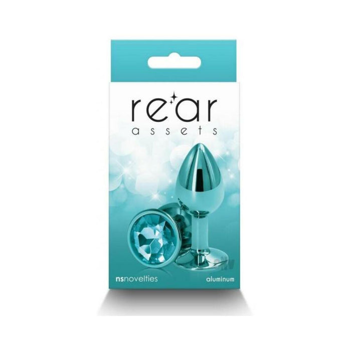 Rear Assets Metal Anal Plug Small Teal