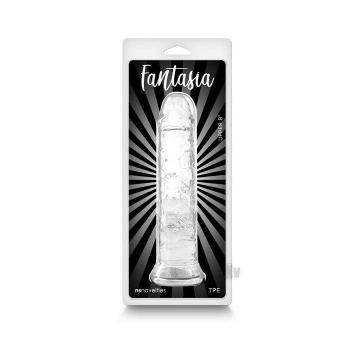 Fantasia Upper 8 In. Jelly Dildo Clear