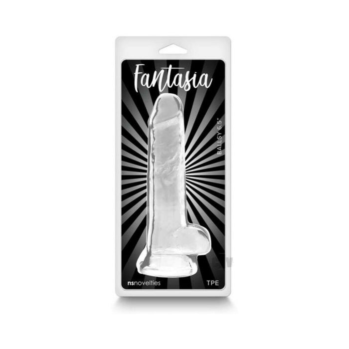Fantasia Ballsy 6.5 In. Jelly Dildo Clear