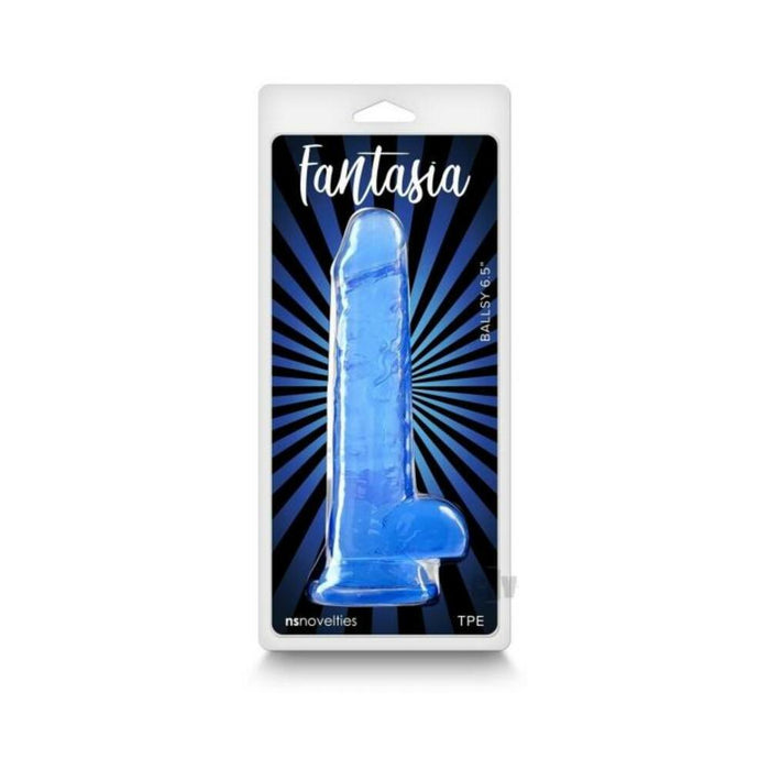 Fantasia Ballsy 6.5 In. Jelly Dildo Blue
