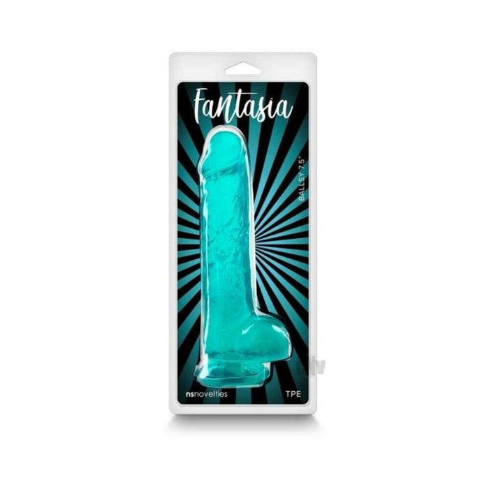 Fantasia Ballsy 7.5 In. Jelly Dildo Teal