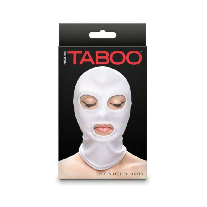 Hustler Taboo Eyes&mouth Hood White