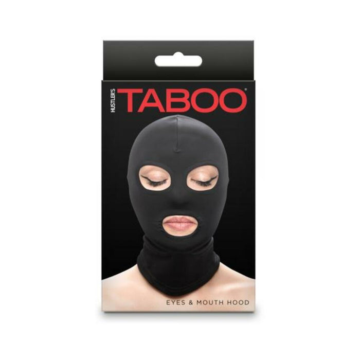 Hustler Taboo Eyes&mouth Hood Black