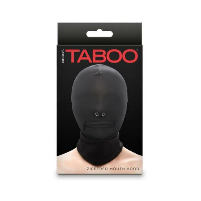 Hustler Taboo Zippered Mouth Hood Black