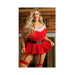 Play How Rudolph You! Costume Sexy Santa Costume Set; Velvet Tie-back Babydoll & Matching Panty With | SexToy.com