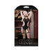 Sheer Save Your Tears Studded Halter Teddy With Net Sides And Attached Fishnet Stockings Black O/s | SexToy.com