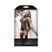 Sheer Don't Call Me Angel Halter Dress With Net Side Panels And Attached Stockings Black Queen | SexToy.com