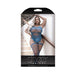 Sheer Sky Is The Limit Opaque Gartered Bodystocking Sky Blue Queen | SexToy.com