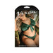 Vixen Only Girl For You Satin Tie-front Top & Matching Panty Emerald Queen | SexToy.com