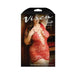 Vixen Cross My Heart Lace Dress With Criss-cross Detail Burnt Red Queen | SexToy.com