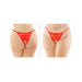 Calla Crotchless Lace Pearl Panty Red Queen | SexToy.com