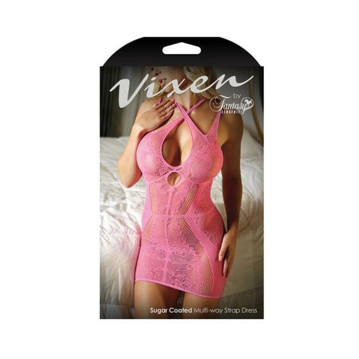 Vixen Sugar Coated Multi-way Strap Dress Pink O/s