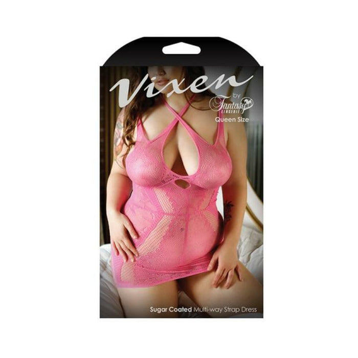 Vixen Sugar Coated Multi-way Strap Dress Pink Queen