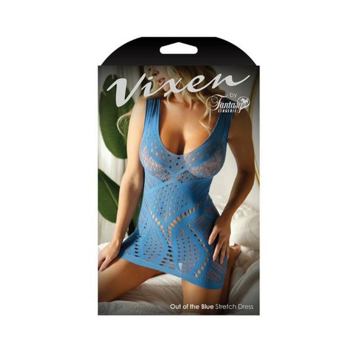 Vixen Out Of The Blue Stretch Dress Blue L/xl