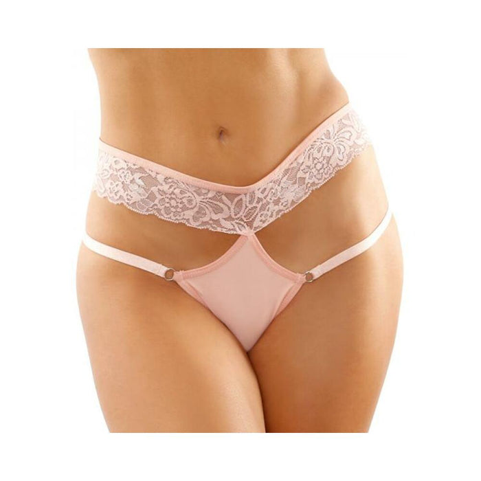 Ren Microfiber Panty With Double-strap Waistband Light Pink L/xl