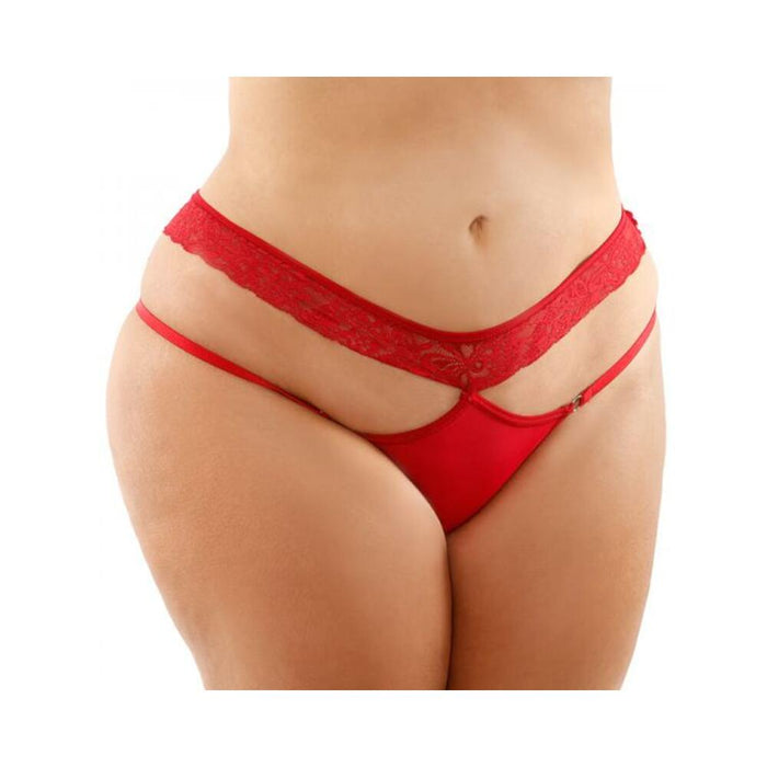 Ren Microfiber Panty With Double-strap Waistband Red Queen