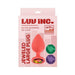 Luv Inc Jp33 Jeweled Large Plug With 3 Stones Coral | SexToy.com