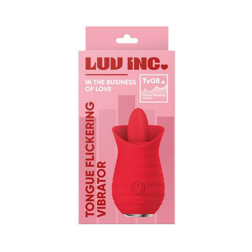 Luv Inc Tv08 Tongue Flickering Vibrator Red | SexToy.com