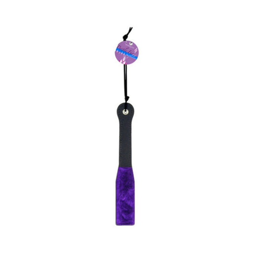 12 In. Paddle With Purple Faux Fur Lining | SexToy.com