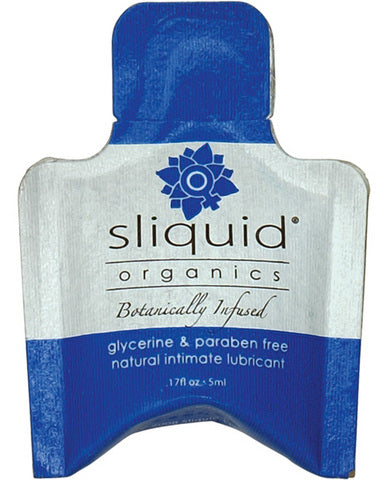 Sliquid organics natural intimate lubricant - .17 oz pillow | SexToy.com