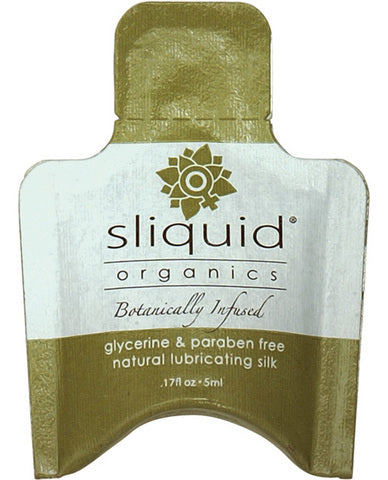 Sliquid organics silk lubricant - .17 oz pillow | SexToy.com