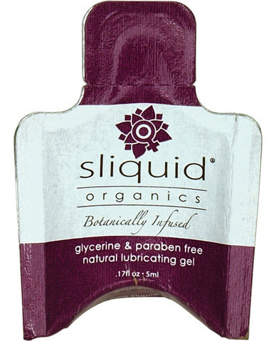 Sliquid organics natural lubricating gel - .17 oz pillow | SexToy.com