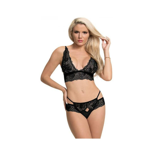 Magic Silk Sugar & Spice Bra & Panty Set Black S/m | SexToy.com