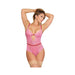 Magic Silk Tickled Pink Balconette Teddy Pink L/xl | SexToy.com