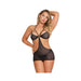 Magic Silk Sassy Cutout Dress & G-string Set Black S/m | SexToy.com